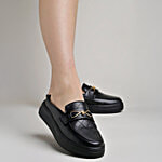 Shoetopia Women's Black Mule Shoes 1 Pair (UK/IND-7)