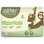 .allter  Organic Bamboo Diaper Pants - Medium Size, 9-14 kgs 26 pcs