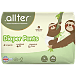 .allter  Organic Bamboo Diaper Pants - Large Size, 13-17 kgs 24 pcs
