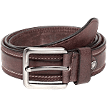 Teakwood Leathers Brown Stitched Leather Narrow Belt 1 pc (Size - 111.76 cm)
