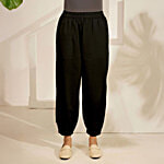 Daali Black Cotton Regular Fit Salwar 1 pc (Size - S)