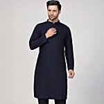 Kisah Blue Regular Fit Kurta 1 pc (Size - S)