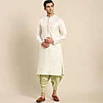 Kisah White Regular Fit Embroidered Kurta 1 pc (Size - 40)