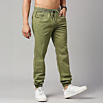 Thomas Scott Olive Slim Fit Jogger Pant 1 pc (Size - 30)