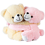 Dimpy Stuff Couple Teddy Bear - Pink, Butter 1 pc