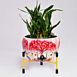 Prime-Metal Flower Planter & Tripod Stand Combo - Romantic Swing Graffiti 1 pc