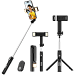 Dubstep Flickstick Lit Smart Selfie Stick With 360 Degree Rotation - Black 1 pc