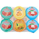 Inaco Nata De Coco Jelly - Lychee, Mango, Strawberry, Orange 510 g (6 Cups x 85 g Each)