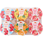 Inaco Nata De Coco Pudding - Lychee, Mango, Strawberry, Orange 720 g (6 Cups x 120 g Each)
