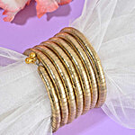 ToniQ Gold Plated Spiral Bracelet For Women 1 pc (Free Size)