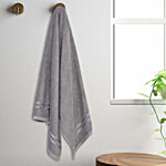 Welspun Quik Dry Grey 100% Cotton 380 GSM Bath Towel 1 pc