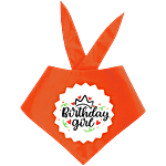 Dog-O-Bow "Birthday Girl" Printed Pet Bandana 1 pc (Size - XL)