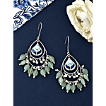 Voylla Bagh E Fiza Green Beads Earrings 1 Pair