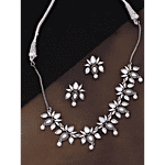 Voylla Amaira Mirror Details Necklace & Earrings Set of 1