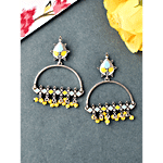 Voylla Bagh E Fiza Yellow Beads Earrings 1 Pair