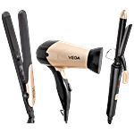 Vega Miss Versatile Styling Set VHSS-03 - Straightener, 1000W Hair Dryer, Curler 1 pc