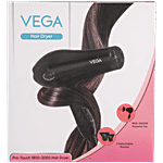 Vega Hair Dryer VHDP-02 - Pro Touch 1800-2000W, 2 Heat/2 Speed Settings, Black 1 pc
