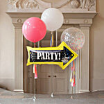 DP Foil Balloon - Arrow Shape, Party Print 1 pc