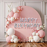 DP Foil Balloons Set Happy Birthday Foil Letter Set - Silver 13 pcs