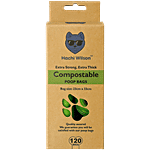 Hachi Wilson Dog Poop Bag Rolls 120 pcs (8 x 15 Pulls Each)