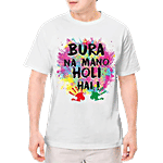 Pearlfiesta Round Neck T-Shirt - Holi Theme Printed 1 pc (Size - XL)