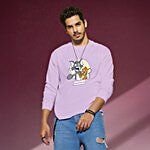 Bewakoof Men's Purple Certified Troublemakers (TJL) Graphic Printed Oversized T-shirt 1 pc (Size - XL)