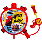 DealBindaas Mini Tank Backpack Holi Water Pichkari - For Kids, Spiderman Selfie Theme 600 ml