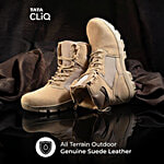 Hoversole Men's Warrior Beige Derby Boots 1 Pair (Euro-40/UK-6)