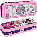 Pratap Hy School Game Barbie Purple & Light Pink Pencil Box 1 pc