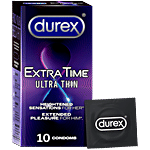 Durex Extra Time Ultra Thin Condoms 10 pcs