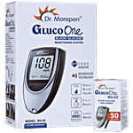 Dr. Morepen BG-03 Glucose Monitoring System With 50 Test Strips 1 pc