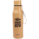 Hoom Stainless Steel Single Wall Water Bottle - Beige 750 ml