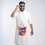Tota Male Holi Cotton Kurta - Holi Apparel 1 pc (Size - XL)