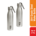 Jaypee Plus Steelio Stainless Steel Bottle 730 ml (Set of 2) (Set of 2)