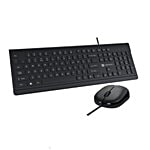 Portronics Keytonic Wired Keyboard & Mouse Set - Black 2 pcs