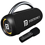Portronics 30W Radiant 2 Portable Bluetooth Speaker With Wireless Karaoke Mic - Black 1 Unit