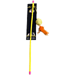 Nootie Cat Stick Toy With Feather 1 pc