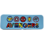 QIPS Marvel Avengers Character Licensed Double-Layer Compartment Metal Pencil Box 1 pc