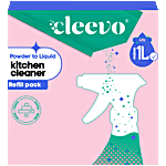Cleevo Powder To Liquid Kitchen Cleaner - Lily, Non-Toxic 1 L Refill (2x14 g)