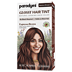 Paradyes Glossy Hair Tin Natural Looking Hair Colour - Espresso Brown, Medium Brown 160 g