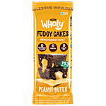 Wholy Peanut Butter Fudgy Cakes - Zero Maida, Zero Palm Oil, Veg 40 g