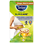 Tetley Slim Care Ginger, Mint & Lemon Green Tea 42.5 g (25 Bags x 1.7 g each)