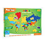 Imagimake Mapology World Flags & Capitals Jigsaw Puzzle 1 pc