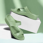 Paragon Womens Green Flip-Flops 1 Pair (Size 7 UK/IND)