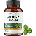 Ayuvya Arjuna 500 Mg Capsules - For Heart Care 60 pcs