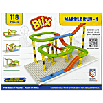 Blix Marble Run Tracks Building Kit STEM Toy - Multicolour, 118 Parts 1 pc
