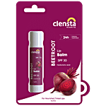 Clensta Beetroot Lip Balm - With Hyaluronic Acid, SPF 30 4.5 g