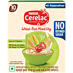 Nestle Cerelac Wheat-Rice Mixed Veg Baby Cereal With Milk - 10 To 24 Months 300 g