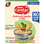 Nestle Cerelac Khichdi With Vegetables & Ghee Baby Food Cereal - 8 To 24 Months 300 g 