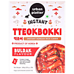 Urban Platter Instant Tteokbokki Instant Korean Rice Cakes - Buldak Flavour 240 g Pouch (2 N x 120 g each)